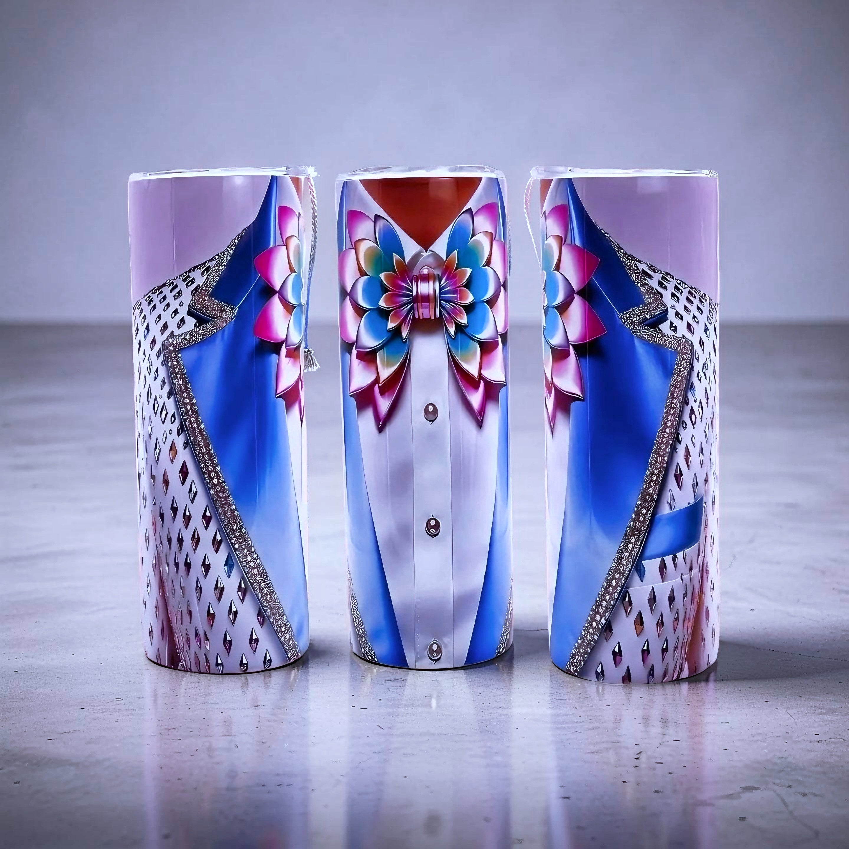 20oz Prism princess tuxedo tumbler