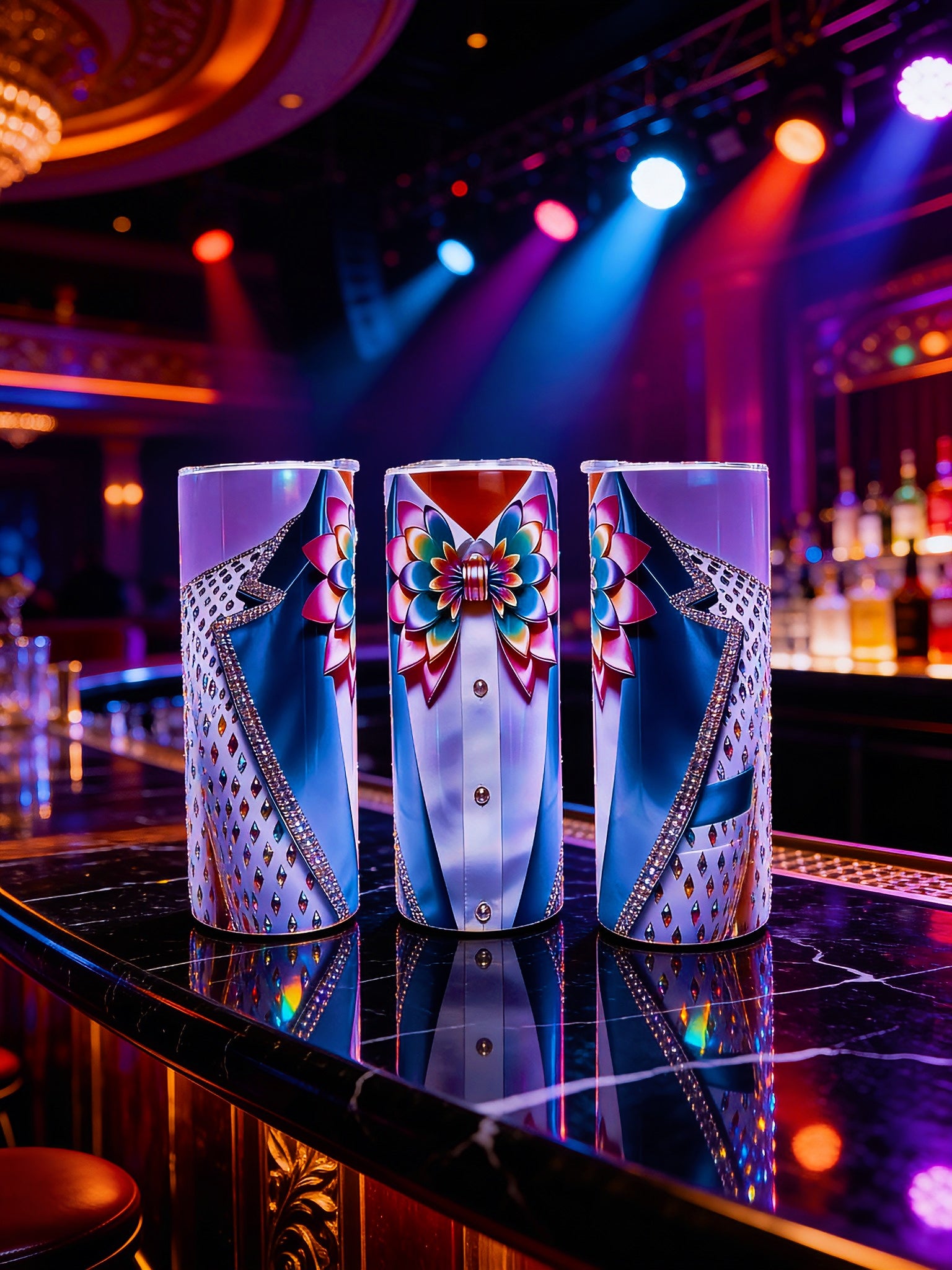 20oz Prism princess tuxedo tumbler