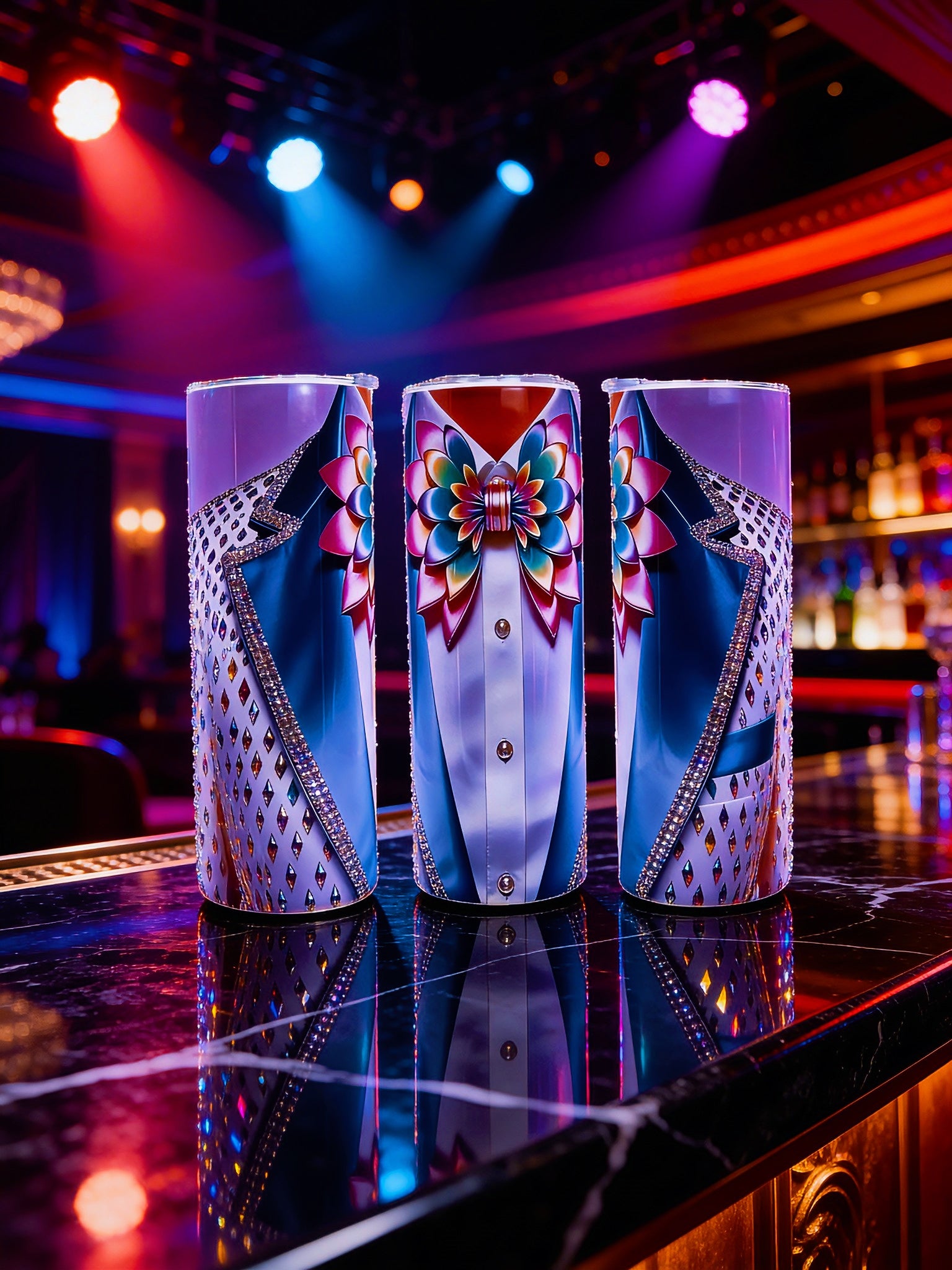 20oz Prism princess tuxedo tumbler