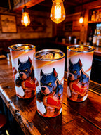 🔥 20oz Fiery Dog Energy Tumbler