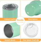 Crown Finger 3oz mini tumbler shot glass with straw and lid, cute shot glass for wedding, party whiskey cocktail bar